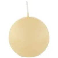 Kopschitz Kerzen Kugelkerzen Pinie Beige, Ø 70 mm, 12 Stück, dt. Kerzen in RAL Kerzenqualität, Kein rußen und tropfen