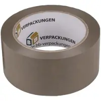BB-Verpackungen 144 Rollen Klebeband PVC braun mit Naturkautschuk Kleber Packband Paketklebeband Karton