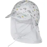 Sterntaler Schirmmütze mit Nacken- und UV-Schutz Dinos, weiss | mehrfarbig, 51