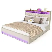 STILVORA Sessel mit große Armlehnenkissen,Einzelbett aus Chenille-Stoff mit Holz&Metallrahmen,Relaxsessel für Wohnzimmer und Schlafzimmer,Beige