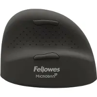 Fellowes Breyta Plus+ Vertikalmaus - Medium & für Rechtshänder, rechts, Vertikale Ausführung, Optisch, Bluetooth + USB Type-C, 2400 DPI, Schwarz