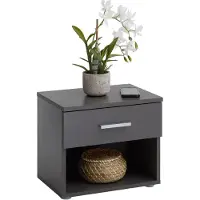 Idimex NACHTTISCH MARY 2er-Set grau