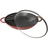 Staub Wok, Rund, Wok-/Bratpfanne, Kirsche (Frucht), 5,7 l, 1 Person(en), 6,1 kg