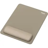 Fellowes Mauspad Breyta XL, mit Handgelenkauflage und Microban-Schutz, Gummi, L 280 x B 210 x H 17,5 mm, sandbeige