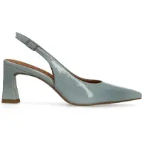 No Stress Blaue Slingbackpumps aus Lackleder | Größe 39