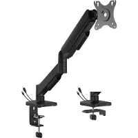 Gembird MA-DA1U-01 Verstellbarer Tisch-Display-Montagearm mit USB-Anschlüssen 17 -32 schwarz