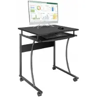 Techly ICA-TB 131B, Gerade, Freiform, MDF-Platten, Stahl, Homeoffice, Büro, Schwarz