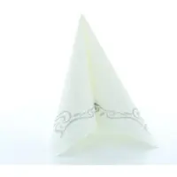 Mank Serviette Airlaid Colour Line in Silber, 40 x 40 cm, 50 Stück - Ornamente