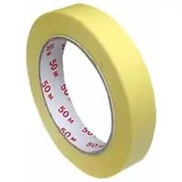 VEPATIM 12x Kreppband Kreppklebeband Abdeckband CLASSIC gelb 19mm x 50m