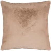 PAD Dekokissen "Gazelle", taupe, unifarben, B:50cm L:50cm, Polyester, Dekokissen_Sitzkissen_Kissenhüllen, Dekokissen, Kunstfell