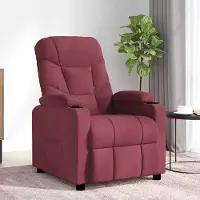 vidaXL "im " Massagesessel Weinrot Stoff - Massagesessel CC13646