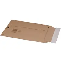 VEPATIM 100x Wellpappe Versandtaschen 248x340mm bis 50mm Höhe Selbstklebeverschluss Aufreißfaden für C4+ braun