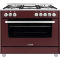 Saro Multifunktionsherd Gas/Elektro Modell TS95C61LVI bordeaux
