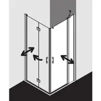 Kermi LIEPR083181PK Eck-Halbteil rechts Liga EPR 0830x