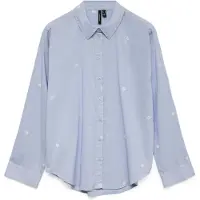 Vero Moda Langarmbluse "VMODONA LS SHIRT WVN NOOS" Baumwolle, regular fit
