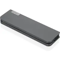 Lenovo 40AU0065UK laptop-dockingstation & portreplikator Kabelgebunden USB 3.2 Gen 1 (3.1 Gen 1) Type-C Schwarz (40AU0065UK)