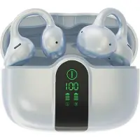 Blackview AirBuds 15 (Bluetooth 6.0 - Ecran d'Affichage - Reduction de Bruit) Blanc