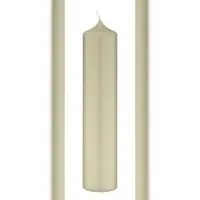 Kopschitz Kerzen Altarkerzen 10 % Bienenwachs-Anteil Antikgrün (Verde Vecchio) 250 x Ø 50 mm, 4 Stück (einzeln cellophaniert)