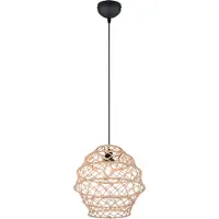 TRIO Rattan Pendelleuchte Hive Ø 38,5cm