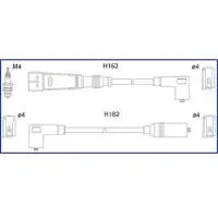 ASTEMO Hüco Zündleitungssatz [Hersteller-Nr. 134709] für VW