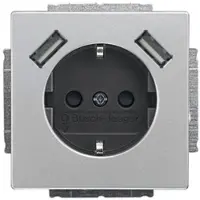 Busch Jaeger SCHUKO-/2x USB-Steckdose 20 EUCB2USB-866