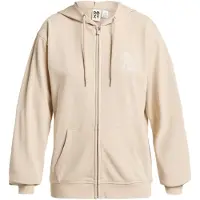 Roxy Sweatshirt "Surf Stoked Zip Terry", Damen, Gr. XS, beige (pebble), Obermaterial: 60% Baumwolle, 40% Polyester., Sweatshirts Sweatshirt