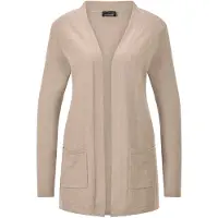 Goldner Strickjacke "Kurzgröße Elegante Strickjacke mit Kaschmir" mit Kaschmieranteil