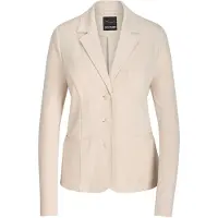 Goldner Jackenblazer "Viskoseblazer mit Reverskragen" stretchbequeme Jerseyqualität