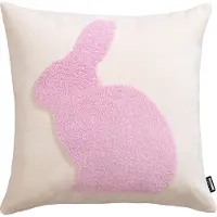Done. Dekokissen "BUNNY" Weicher Chenille-Stoff Kuscheliger Teddy-Flock