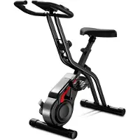 Robore CBX10 3-in-1 Klappbares Heimtrainer-Fahrrad – Magnetbremssystem mit 8 Stufen, 20 dB Leiser Betrieb, Aufrechtes/Liegendes/Armtraining, LCD-Displ