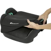 Bebeconfort Gaia i-Safe, Reboarder Kindersitz, Kompakt und leichtgewichtige, Einfache Gurtmontage, 6-12 Jahren, 22–36 kg, 128–150 cm, Mineral Black