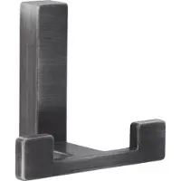 Siro Mantelhaken Doradus Garderobenhaken 70x61 mm Haken ZN eisenfärbig gebürstet matt