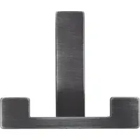 Siro Mantelhaken Doradus Garderobenhaken 70x61 mm Haken ZN eisenfärbig gebürstet matt