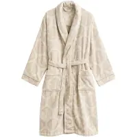 Gant Unisex Monogram Robe Sugar White Größe: L | Bademäntel Outlet | Unisex | Weiß
