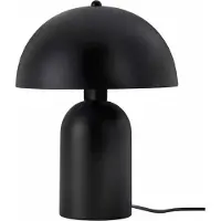 Opviq , Moderne Tischlampe mit Metallkörper, Schwarz, Ø25 h:15 cm, Höhe: 35 cm, 100 cm Kabel mit Schalter, E27 Fassung, Max 40 W, IP20, Ideal für skandinavische Wohnräume.