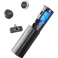 Ulanzi A21 Funkmikrofon-Set + Tasche USB-C – Schwarz und Weiß