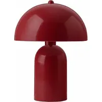 Opviq , Moderne Tischlampe mit Metallkörper, Rot, 35 cm hoch | Ø25 cm, 100 cm Kabel mit Schalter | E27 Fassung, max. 40 W, IP20 | Stilvolles Design für jeden Raum.