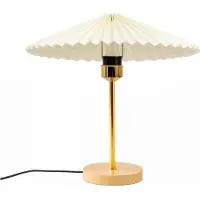 Opviq , Moderne Tischlampe mit Metallkörper, Ecru, Ø30 h:12 cm | Höhe: 36 cm, Kabel: 150 cm, Schalter am Kabel, E27 Fassung, Max 40 W | Stilvolles Design für Zuhause & Hotel.