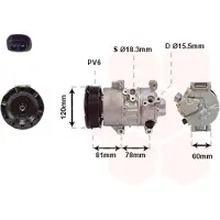 VAN WEZEL Kompressor, Klimaanlage 5300K581