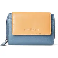 Green Burry GREENBURRY Geldbörse Duett RV-Wallet RFID Greyblue / Tan blaugrau