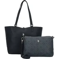 U.S. POLO ASSN. Shopper Schultertasche Malibu Shopping Bag Navy dunkelblau