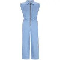 Like Flo Jeansjumpsuit "Bodi" in Hellblau - 140