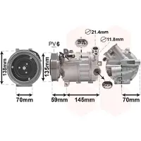 VAN WEZEL Kompressor, Klimaanlage 0100K145
