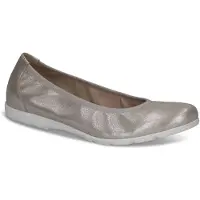 Caprice Leder-Ballerinas in Beige - 37