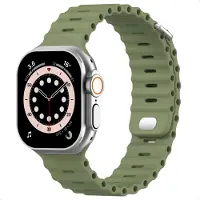 Accezz Ocean Armband für Apple Watch | 44/45/46/49 mm - Khaki