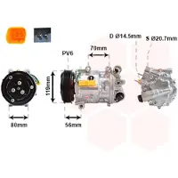 VAN WEZEL Kompressor, Klimaanlage 4000K322