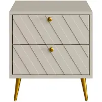 Vente-unique Nachttisch Teoda Beige 45 cm