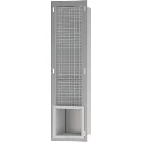 Hansgrohe XtraStoris Original Toilettenpapierhalter, Einbau, mit Vorratsbehälter für 6 Rollen, 140