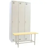 Simon Rack Pack DIY zerlegter Metallspind Initial Modul + 2 zusätzliche graue 1800x1000x620 mm + Umkleidebank.