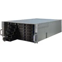 Inter-Tech 4U-4424, Rack, Server, Schwarz, Silber, ATX, EATX, micro ATX, Mini-ITX, SSI EEB, Metall, 4U